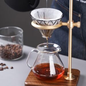 Walnut-Base Dripper Stand